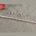 Traditional Red and  Silver Jewelry Set