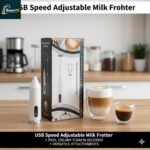 USB Adjustable Milk Frother for Smooth Coffee Drinks