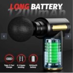 Mini Massage Gun Black 2000mAh ABS - Image 6