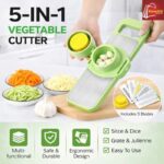 5 in 1 Vegetable Slicer – Multi‑Function Kitchen Cutter with Interchangeable Blades - Image 2