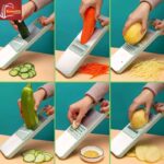 5 in 1 Vegetable Slicer – Multi‑Function Kitchen Cutter with Interchangeable Blades - Image 5