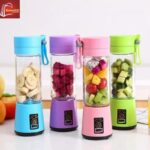Portable Electric Juicer 6 Blade ABS Blue Purple Pink Green