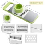 5 in 1 Vegetable Slicer – Multi‑Function Kitchen Cutter with Interchangeable Blades - Image 10