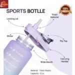 3 Pcs Gradient Water Bottles ABS Multicolor Hydration Set - Image 2