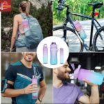 3 Pcs Gradient Water Bottles ABS Multicolor Hydration Set - Image 3