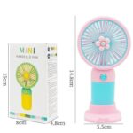 Mini Portable Fan Green Yellow 1.5W Fast Charge - Image 5