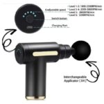 Mini Massage Gun Black 2000mAh ABS - Image 2